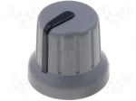 Копче GMN-4SBK Копче за потенциометър; миниатюрно, с индикатор; ABS; Ос:6mm